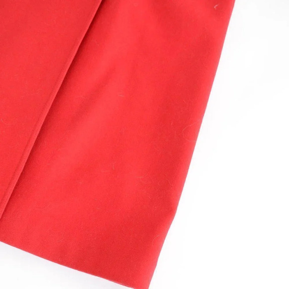 Vintage International Scene Red 100% Wool Maxi Double  Breasted Winter Coat 9/10 - Picture 6 of 16